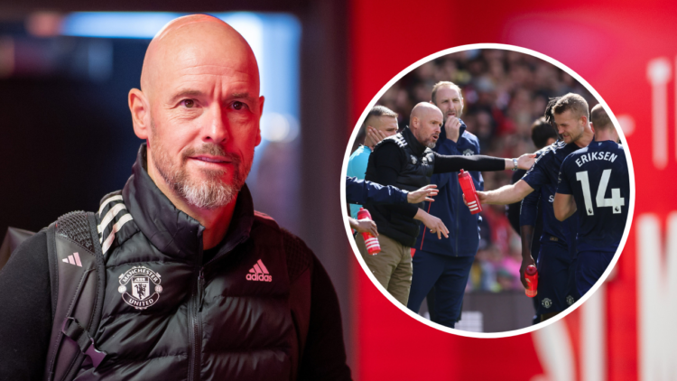 SOUTHAMPTON, ENGLAND - SEPTEMBER 14: Erik ten Hag, Manager of Manchester United arrives at the stadium prior to the Premier League match between So...