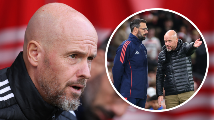 SOUTHAMPTON, ENGLAND - SEPTEMBER 14: Erik ten Hag Manager / Head Coach of Manchester United during the Premier League match between Southampton FC ...