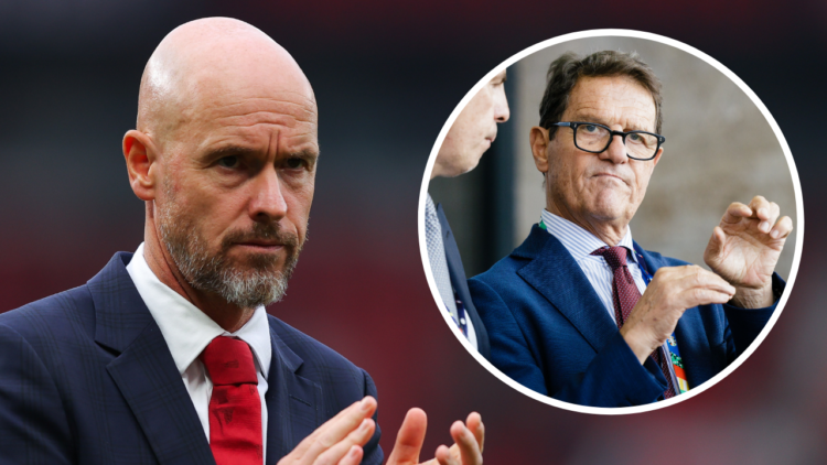 MANCHESTER, ENGLAND - SEPTEMBER 01: Erik ten Hag, manager of Manchester United, during the Premier League match between Manchester United FC and Li...