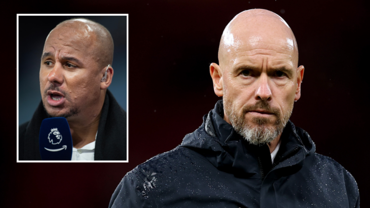 MANCHESTER, ENGLAND - SEPTEMBER 29: Erik ten Hag, Manager of Manchester United, reacts after the Premier League match between Manchester United FC ...
