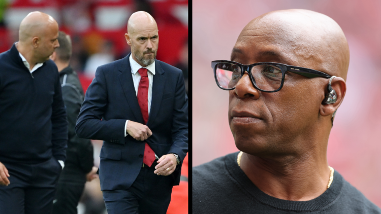 LONDON, ENGLAND - AUGUST 10: Ian Wright, ITV Sports pundit during the 2024 FA Community Shield match between Manchester United and Manchester City ...