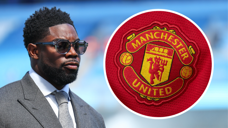 MANCHESTER, ENGLAND - MAY 19: Micah Richards presenting for Sky Sports ahead of the Premier League match between Manchester City and West Ham Unite...