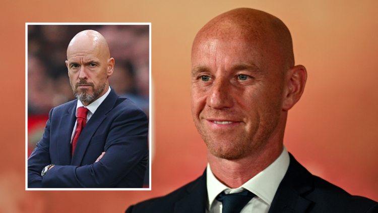 Former Manchester United footballer Nicky Butt poses on the red carpet upon arrival to attend the world premiere of the documentary '99', in Manche...