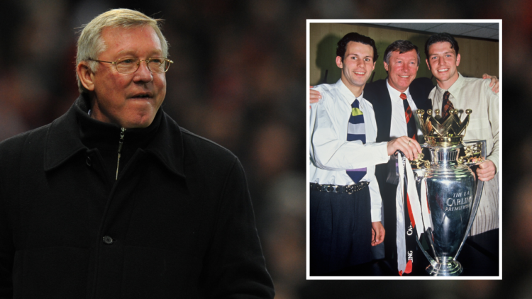 Manchester United manager Sir Alex Ferguson prepares for his team to take on Besiktas during their UEFA Champions League Group B football match at ...