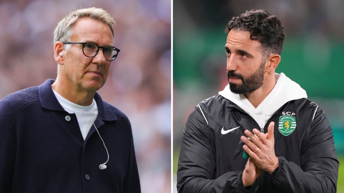 Split image of Paul Merson and Ruben Amorim.