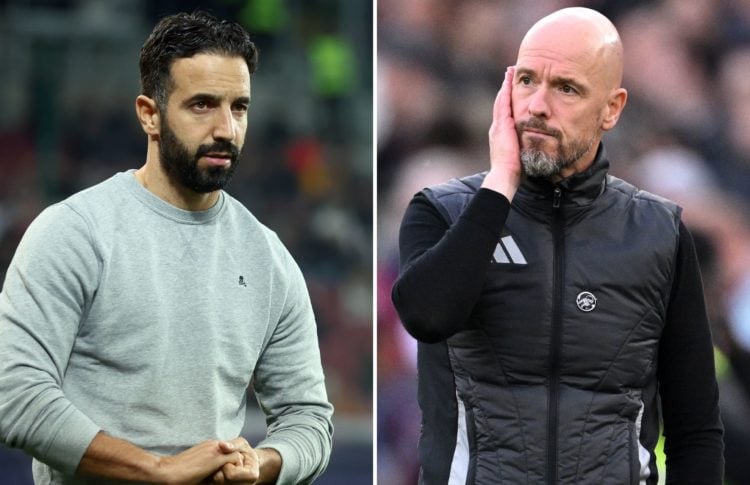 Ruben Amorim and Erik ten Hag.