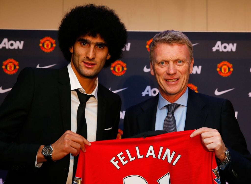 David Moyes unveils Marouane Fellaini