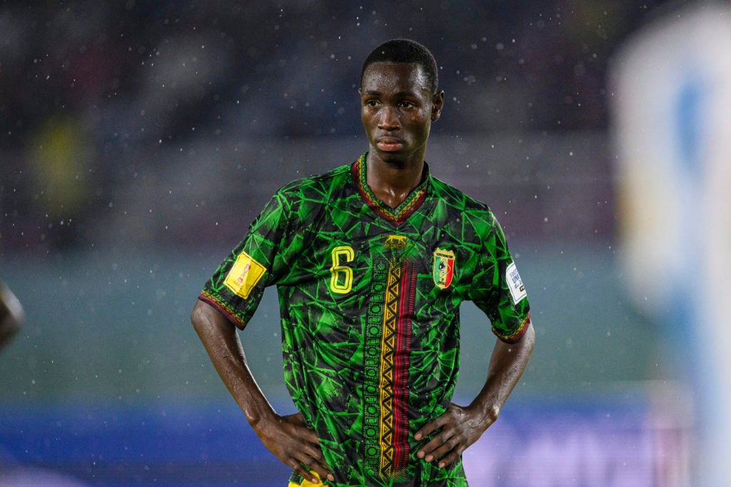 Mali's Sekou Kone walks on the pitch during the FIFA U-17 World Cup third place final match between Argentina and Mali at the Manahan Stadium on December 1...