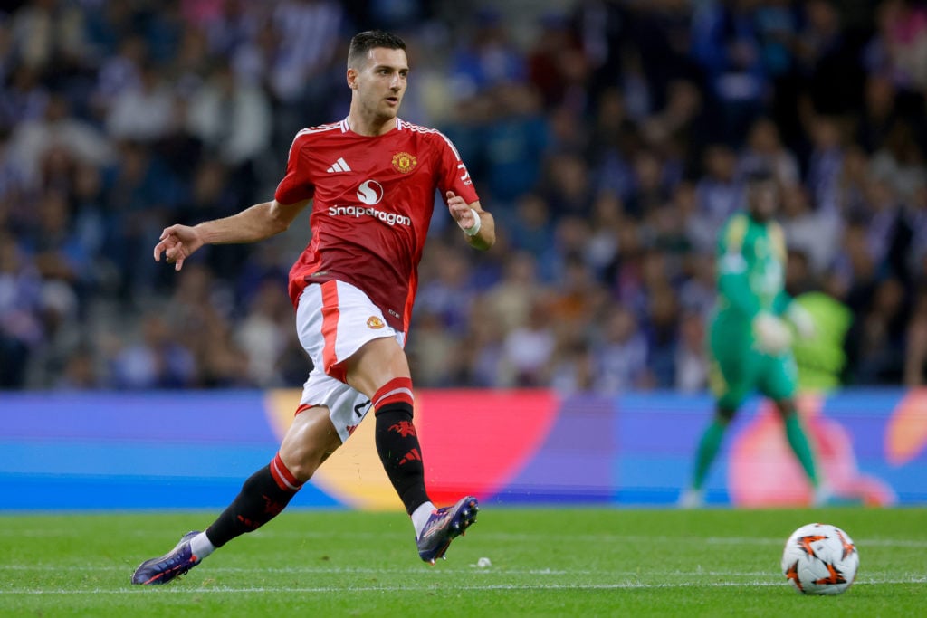 Diogo Dalot of Manchester United during the UEFA Europa League match between FC Porto v Manchester United at the Estadio Do Dragao on October 3,...