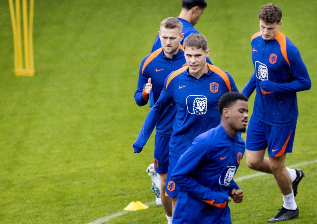 UEFA Nations LeaguePress conference and training The Netherlands