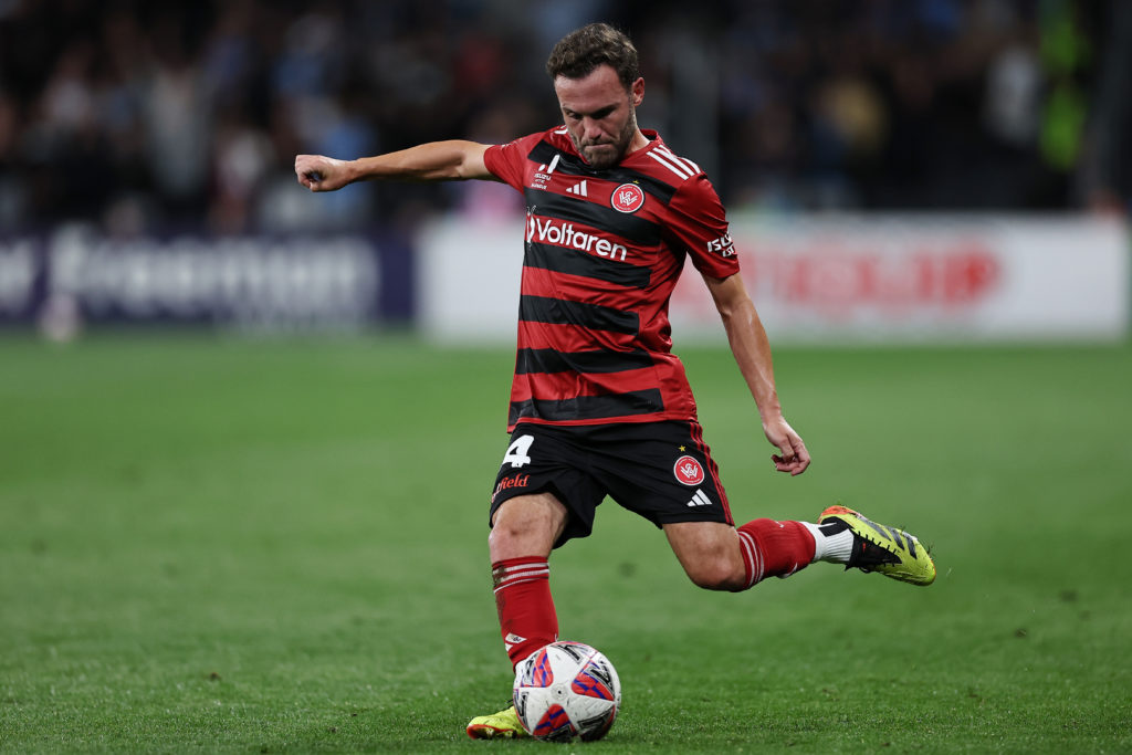 Juan Mata playing for Sydney Wanderers