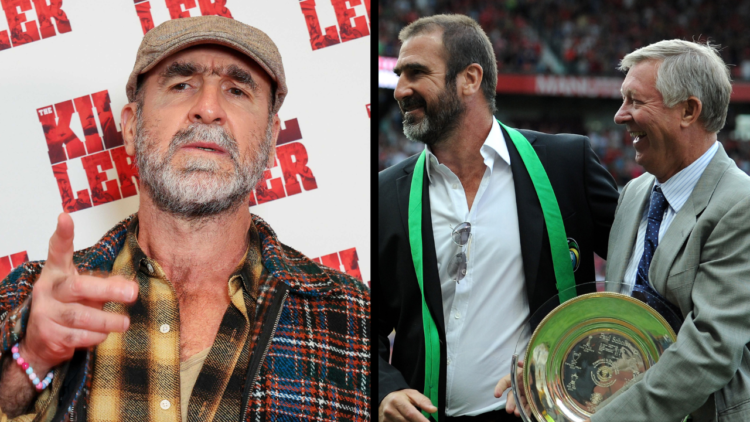 PARIS, FRANCE - OCTOBER 21: Eric Cantona attends the "The Killer" Premiere at Pathe Palace on October 21, 2024 in Paris, France (Photo by Stephane ...