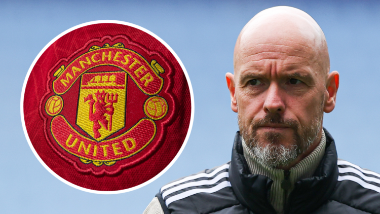 BIRMINGHAM, ENGLAND - OCTOBER 06: Erik ten Hag, manager of Manchester United, looks on during the Premier League match between Aston Villa FC and M...