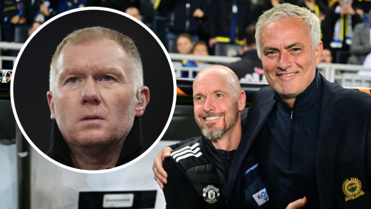 ISTANBUL, TURKIYE - OCTOBER 24: Head coach of Fenerbahce Jose Mourinho (R) greets the head coach of Manchester United Erik ten Hag (L) ahead of the...