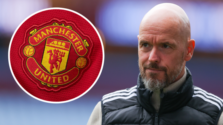 BIRMINGHAM, ENGLAND - OCTOBER 06: Erik ten Hag, manager of Manchester United, looks on prior to the Premier League match between Aston Villa FC and...