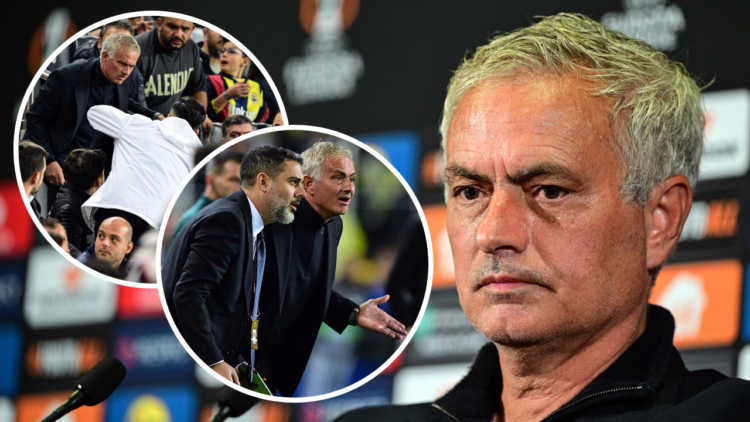 ISTANBUL, TURKIYE - OCTOBER 24: Head Coach of Fenerbahce Jose Mourinho attends a press conference after the UEFA Europa League week 3 football matc...