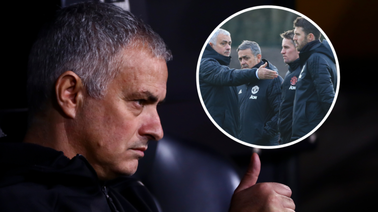 Head coach of Manchester United Jose Mourinho before UEFA Champions League Group H between Valencia CF and Manchester United at Mestalla stadium on...