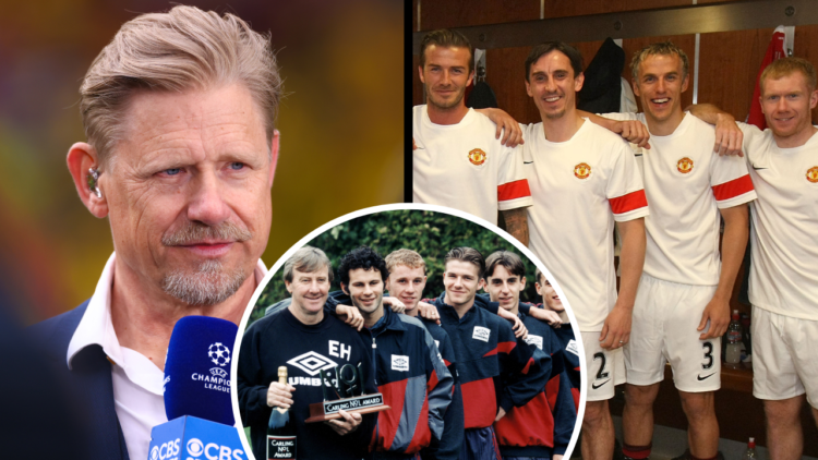 LONDON, ENGLAND - JUNE 01: Peter Schmeichel pundit for CBS Sport during the UEFA Champions League 2023/24 final match between Borussia Dortmund v R...