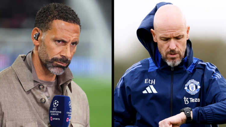 BERGAMO, ITALY - SEPTEMBER 19: Rio Ferdinand comment for TNT Sports ahead of the UEFA Champions League 2024/25 League Phase MD1 match between Atala...
