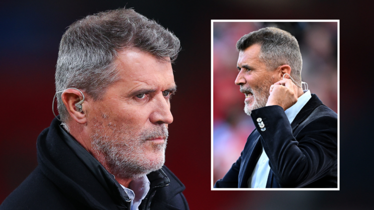 LONDON, ENGLAND - OCTOBER 10: Pundit Roy Keane during the UEFA Nations League 2024/25 League B Group B2 match between England and Greece at Wembley...