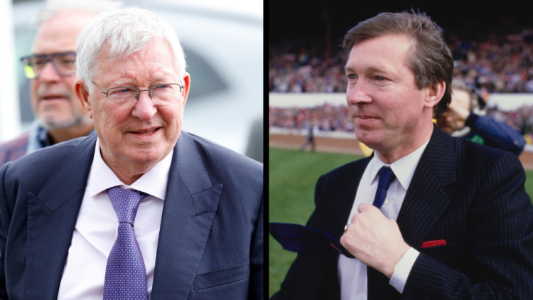 CHELTENHAM, UNITED KINGDOM - MARCH 15: (EMBARGOED FOR PUBLICATION IN UK NEWSPAPERS UNTIL 24 HOURS AFTER CREATE DATE AND TIME) Sir Alex Ferguson att...