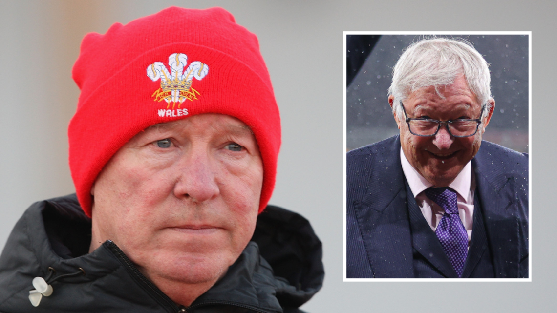 YOKOHAMA, JAPAN - DECEMBER 20: Sir Alex Ferguson of Manchester United in action during a First Team Training Session ahead of the World Club Cup Fi...