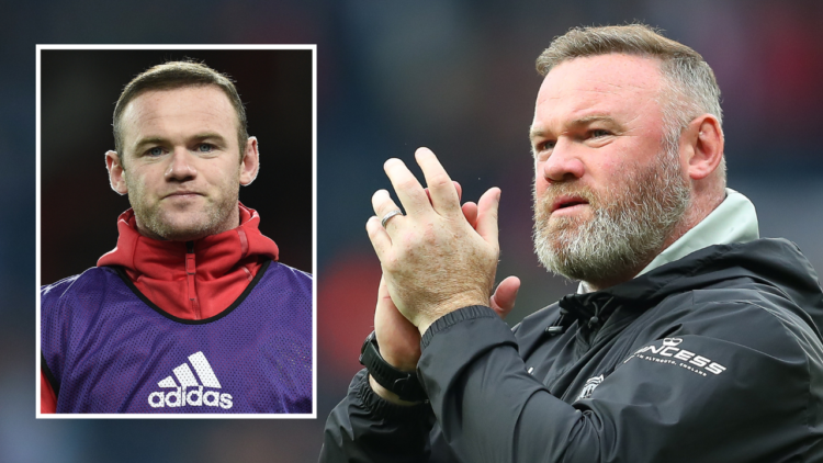 Wayne Rooney applauds the Plymouth Argyle fans after the Sky Bet Championship match between West Bromwich Albion and Plymouth Argyle at The Hawthor...