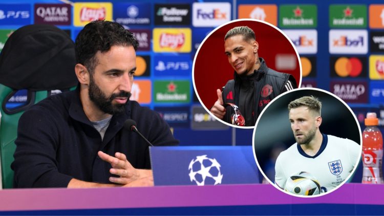 Ruben Amorim, Head Coach of Sporting CP, speaks to the media in a post match press conference following the team's victory in the UEFA Champions Le...