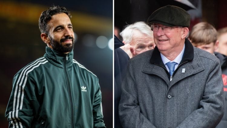 Ruben Amorim and Sir Alex Ferguson.
