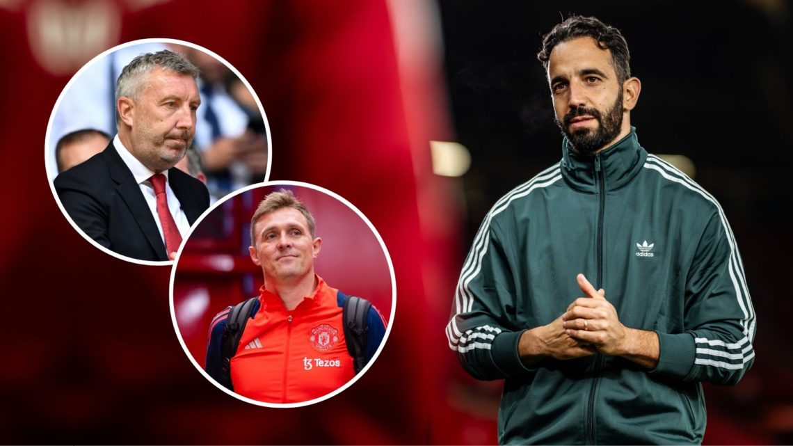 Ruben Amorim. Inset, Darren Fletcher and Jason Wilcox.