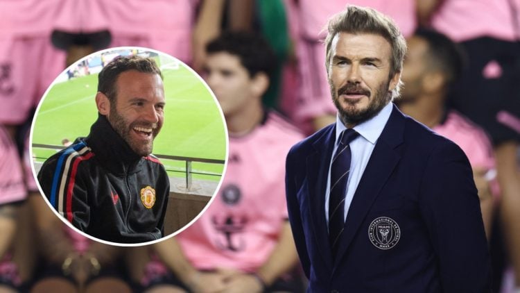David Beckham and Juan Mata.