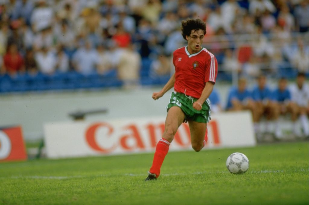 Paulo Futre of Portugal