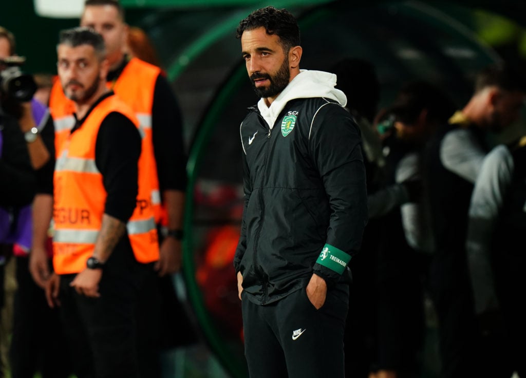 Head Coach Ruben Amorim of Sporting CP before the start of the Allianz Cup match between Sporting CP and CD Nacional at Estadio Jose Alvalade on Oc...