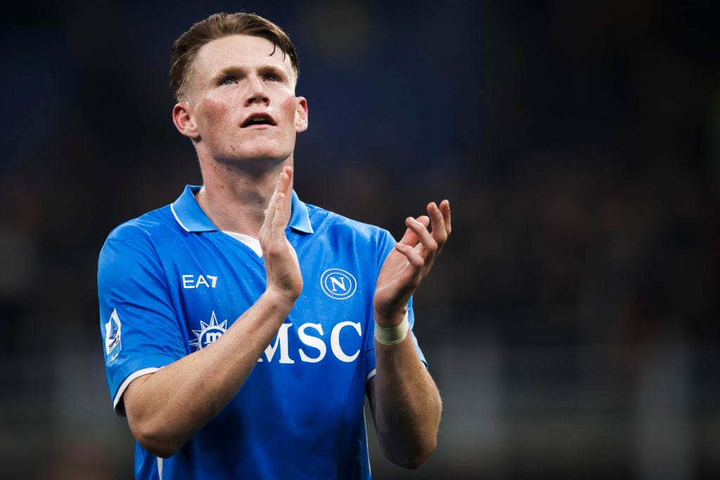 Scott McTominay of SSC Napoli gestures at the end of the