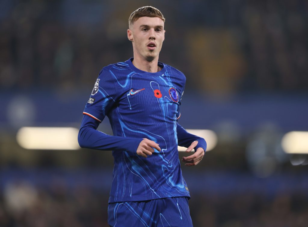 Cole Palmer playing against Arsenal in the Premier League
