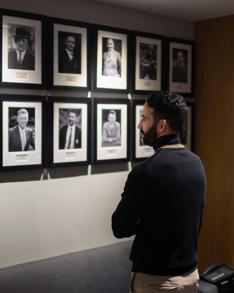 Ruben Amorim visits Old Trafford