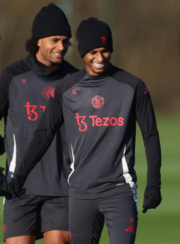 Manchester United Training Session And Press Conference - UEFA Europa League 2024/25 League Phase MD5