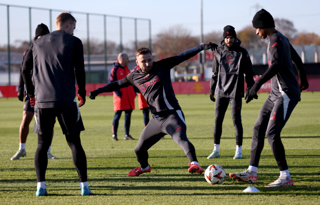Manchester United Training Session And Press Conference - UEFA Europa League 2024/25 League Phase MD5