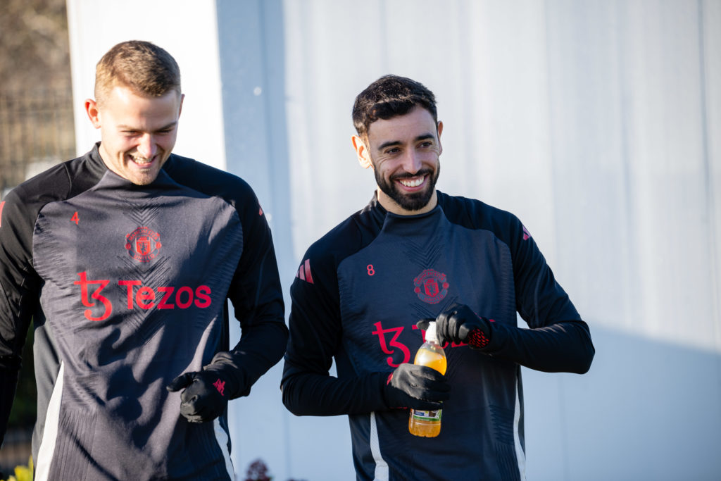 Manchester United Training Session And Press Conference - UEFA Europa League 2024/25 League Phase MD5