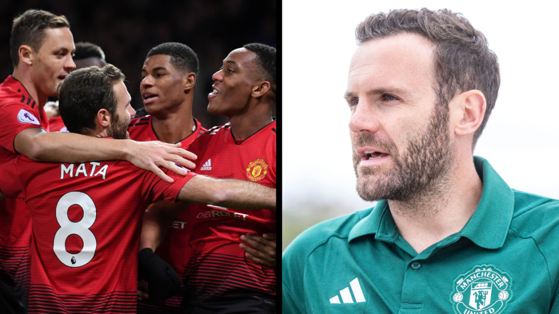 SAN DIEGO, CALIFORNIA - APRIL 26: Former Manchester United player Juan Mata and Tab Ramos visit Snapdragon Stadium on April 26, 2024 in San Diego, ...