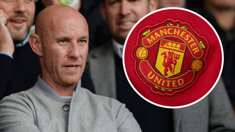 Nicky Butt, ex England and Manchester United player and now co-owner of Salford City, takes his seat in the main stand before the EFL League Two ma...