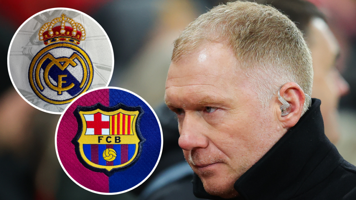 MANCHESTER, ENGLAND - DECEMBER 12: Former Manchester United and England player Paul Scholes looks on prior to the UEFA Champions League match betwe...
