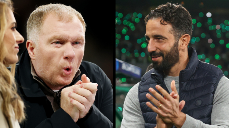 MANCHESTER, ENGLAND - NOVEMBER 07: Paul Scholes, English former football player and current television pundit, reacts prior to the UEFA Europa Leag...
