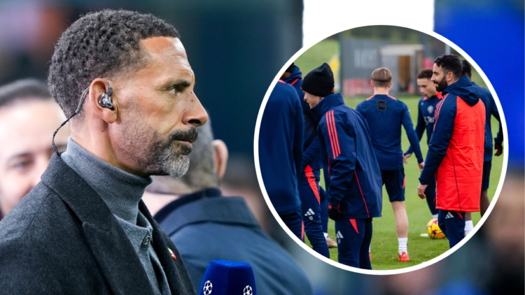 Former England player Rio Ferdinand during the UEFA Champions League 2024/25 League Phase MD4 match between FC Internazionale and Arsenal at Stadio...
