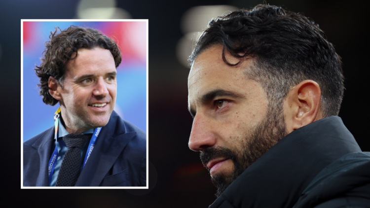 MANCHESTER, ENGLAND - NOVEMBER 28: Ruben Amorim Manager/Head Coach of Manchester United during the UEFA Europa League 2024/25 League Phase MD5 matc...