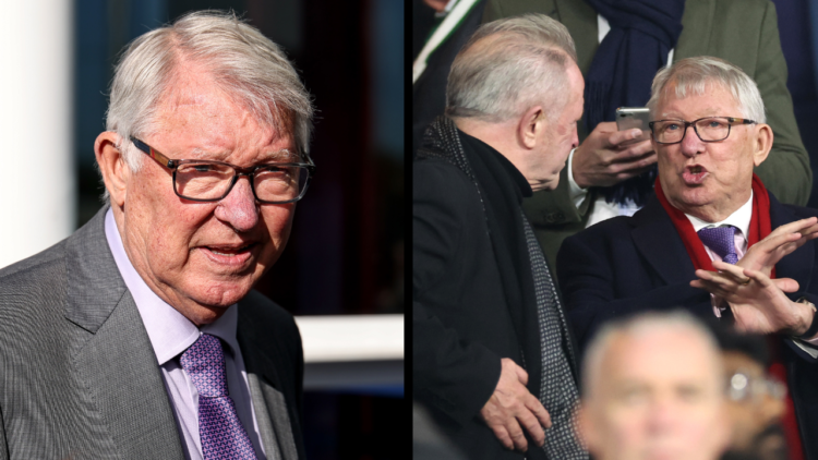 BOLTON, ENGLAND - OCTOBER 26: Sir Alex Ferguson arrives at the Toughsheet Community Stadium, home of Bolton Wanderers during the Sky Bet League One...