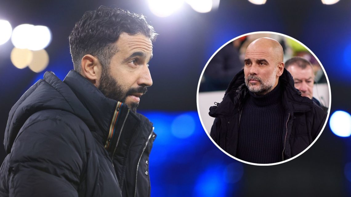 Ruben Amorim main with Pep Guardiola inset.