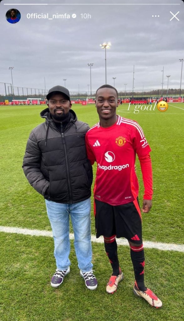 Nimbaanda Berchimas on trial for Manchester United