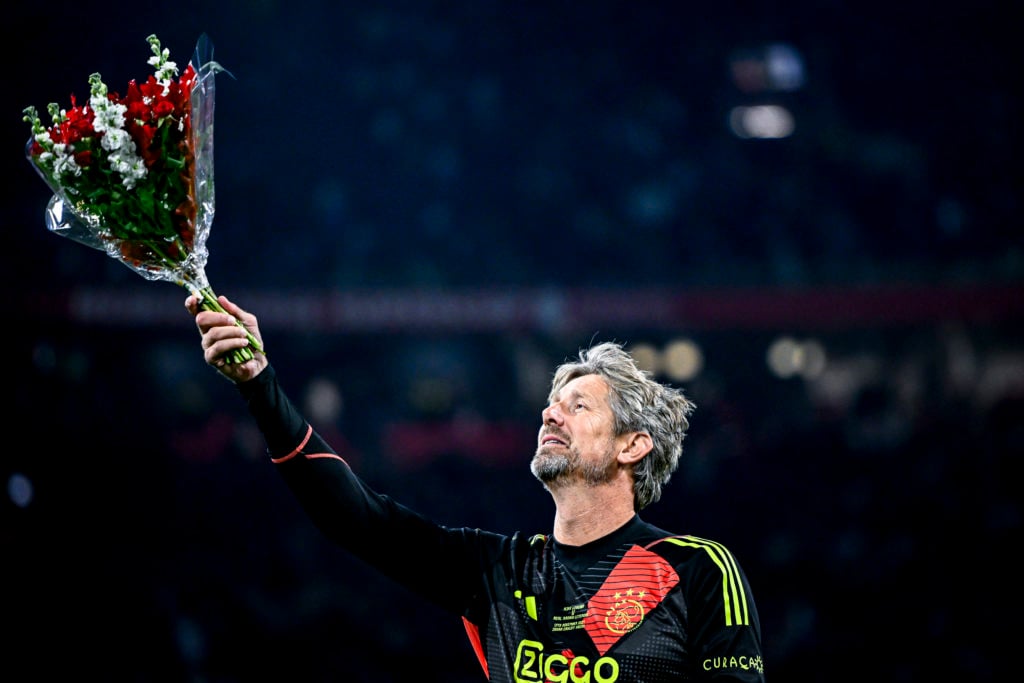 AFC Ajax Amsterdam legend goalkeeper Edwin van der Sar participates in the match between Ajax Legends and Real Madrid Legends at the Johan Cruijff ...