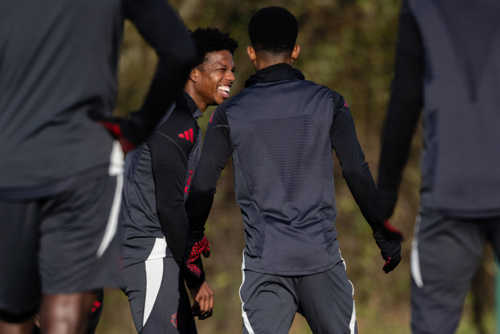 Manchester United Training Session And Press Conference - UEFA Europa League 2024/25 League Phase MD5